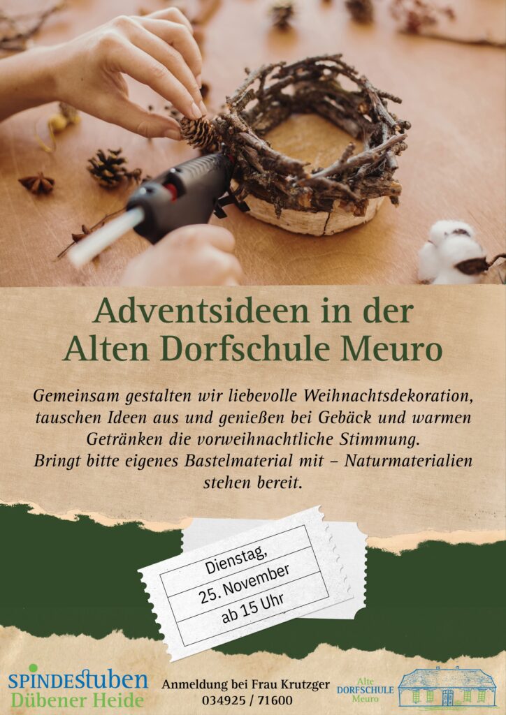 Adventsideen in der Alten Dorfschule Meuro